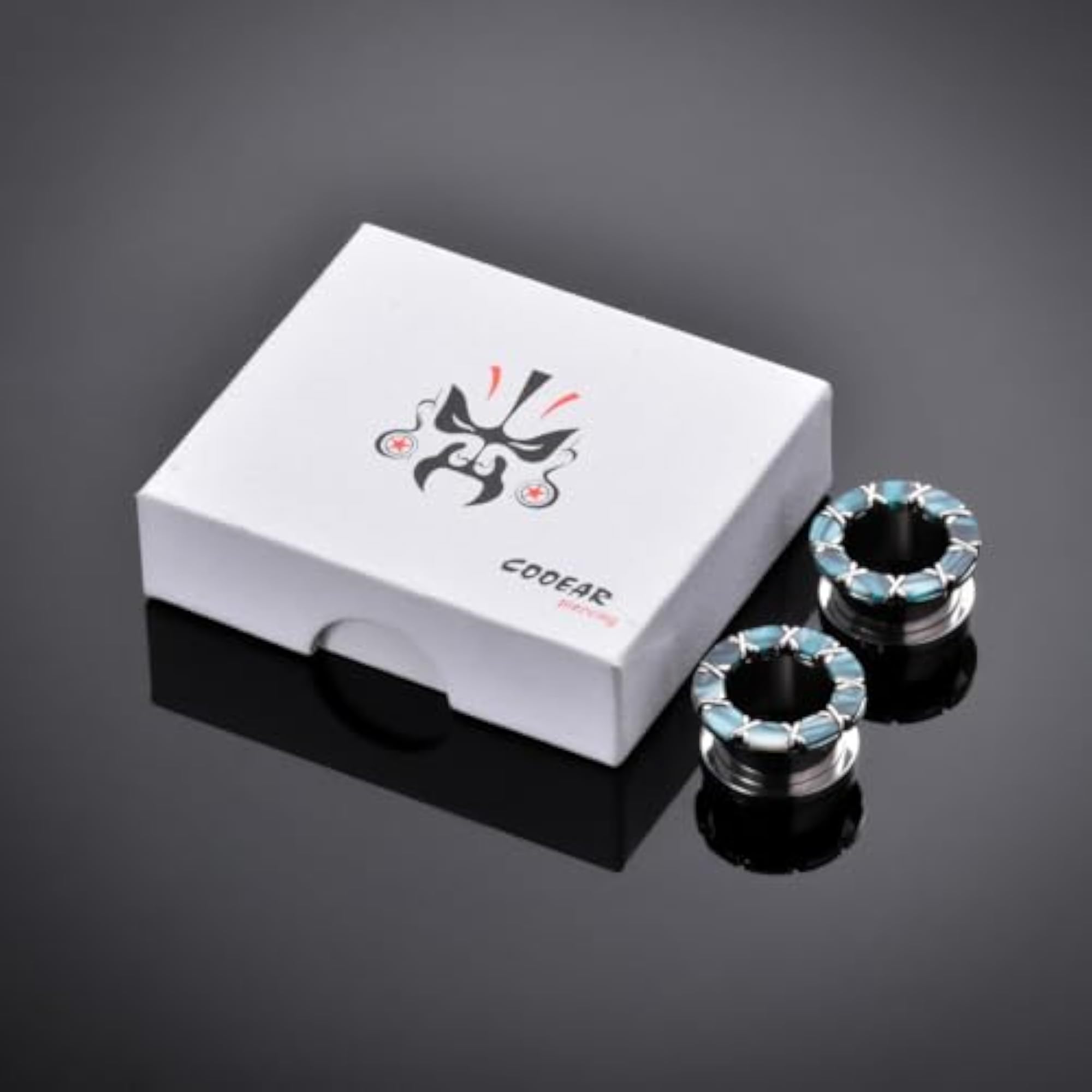 Screw Back Ear Gauges Flesh Tunnels, Silver Plugs for Piercing
